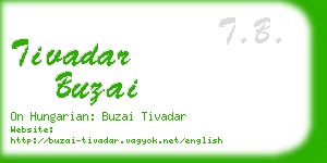 tivadar buzai business card